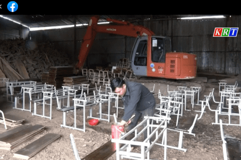 Chung tay sửa chữa 1.000 bộ bàn ghế